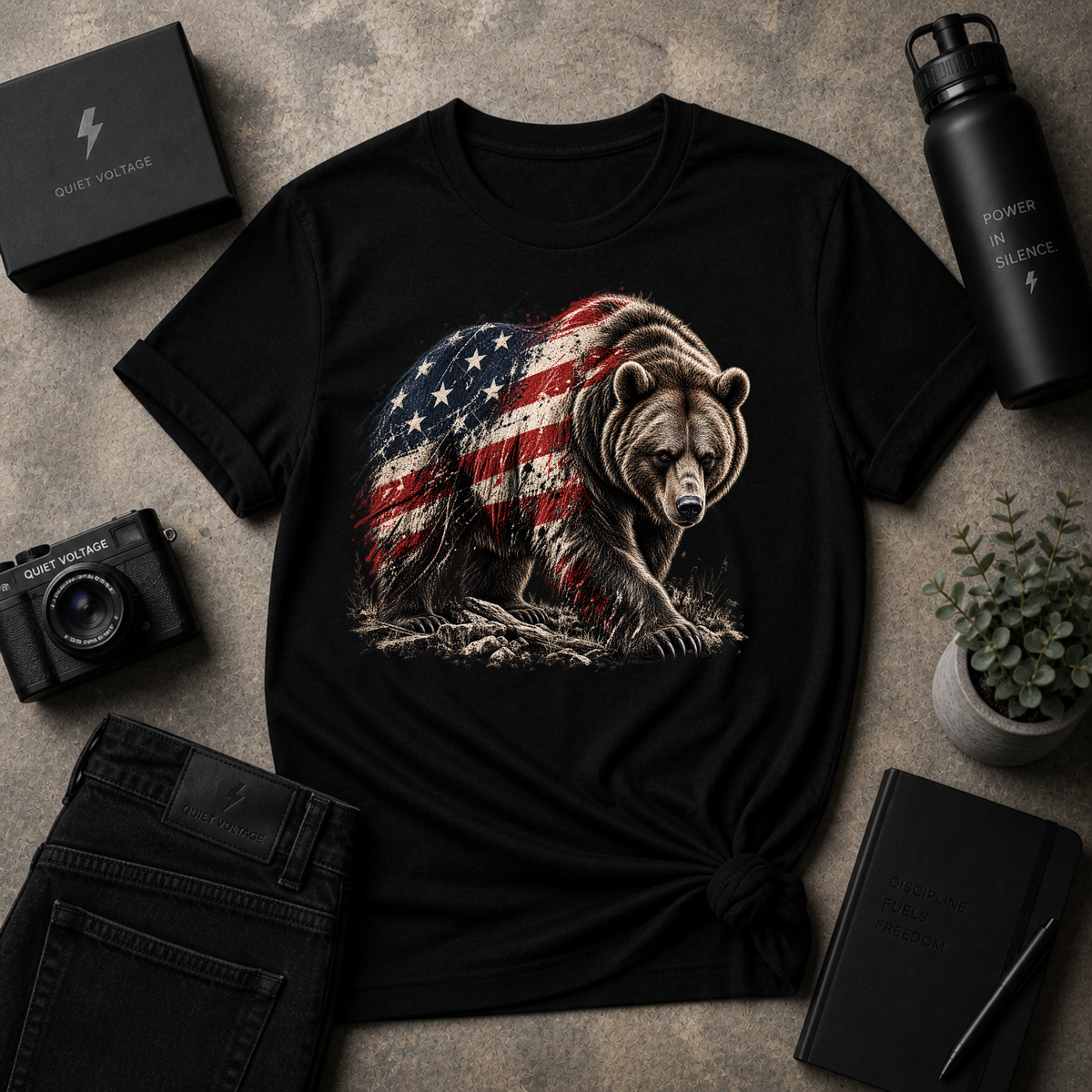 American Quiet Bear Tee