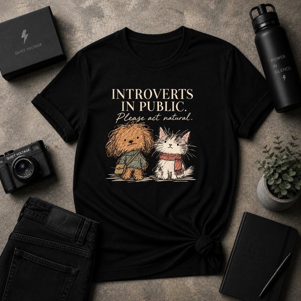 Introverts In Public Tee