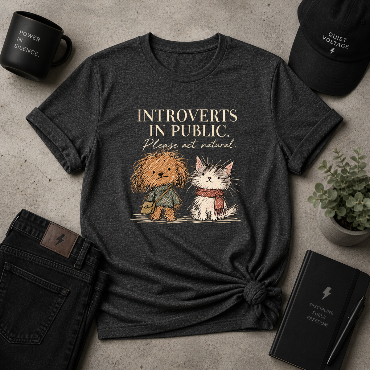 Introverts In Public Tee