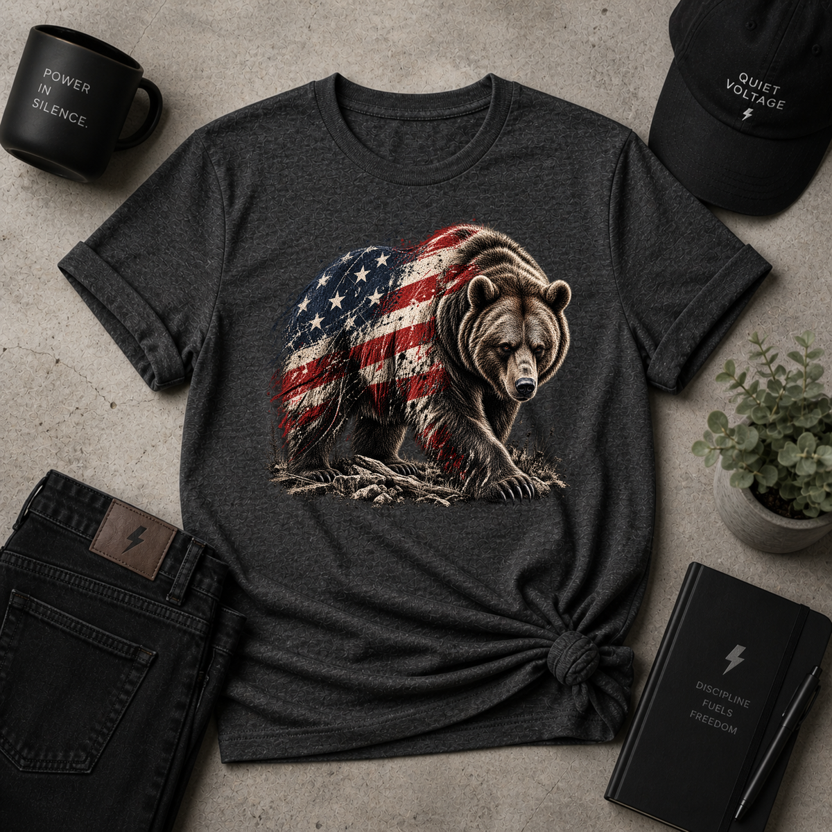 American Quiet Bear Tee