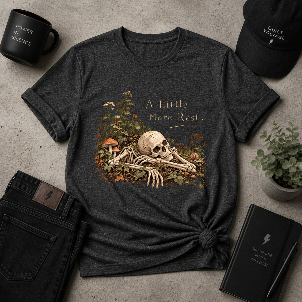 Resting Skeleton Tee