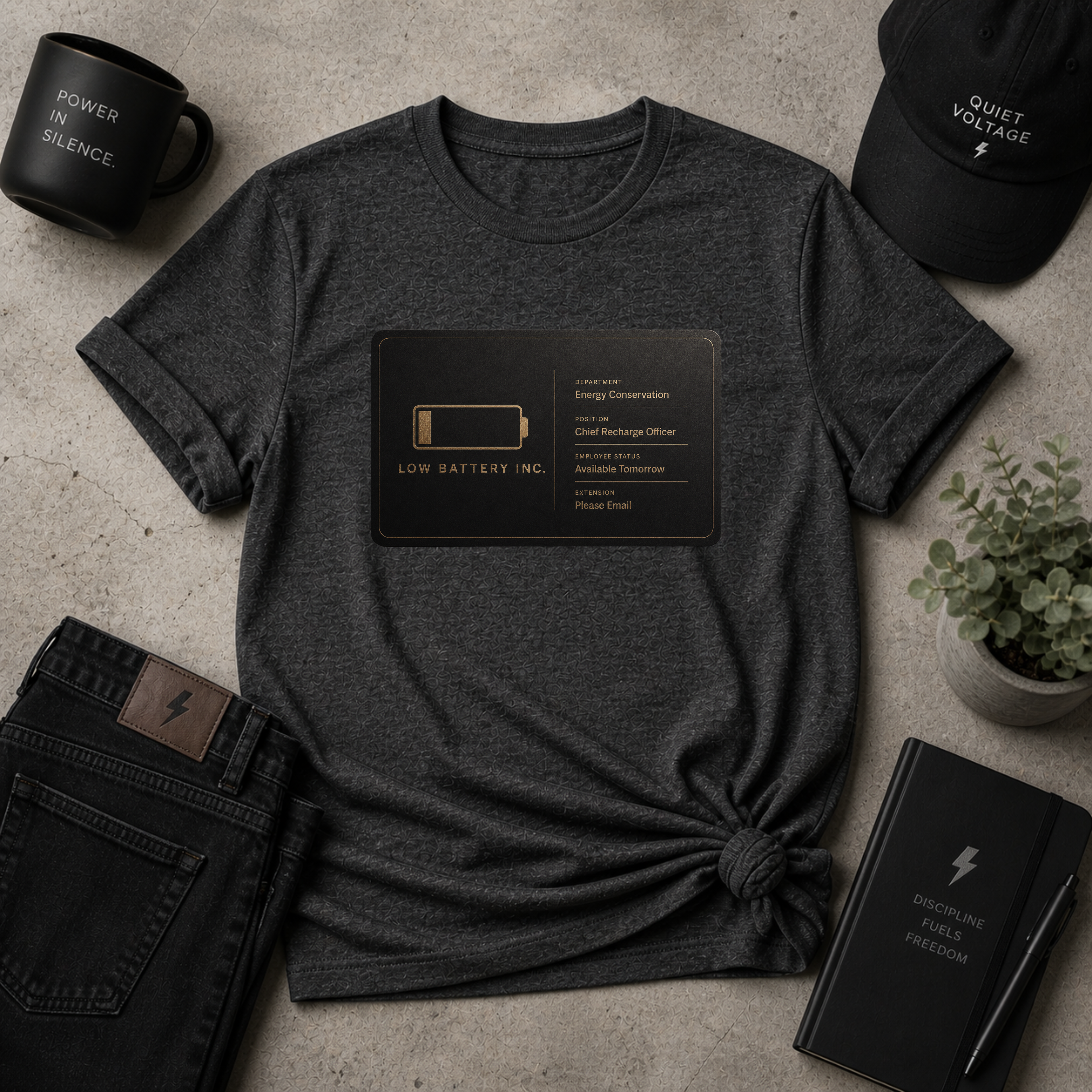 Low Battery Inc Tee