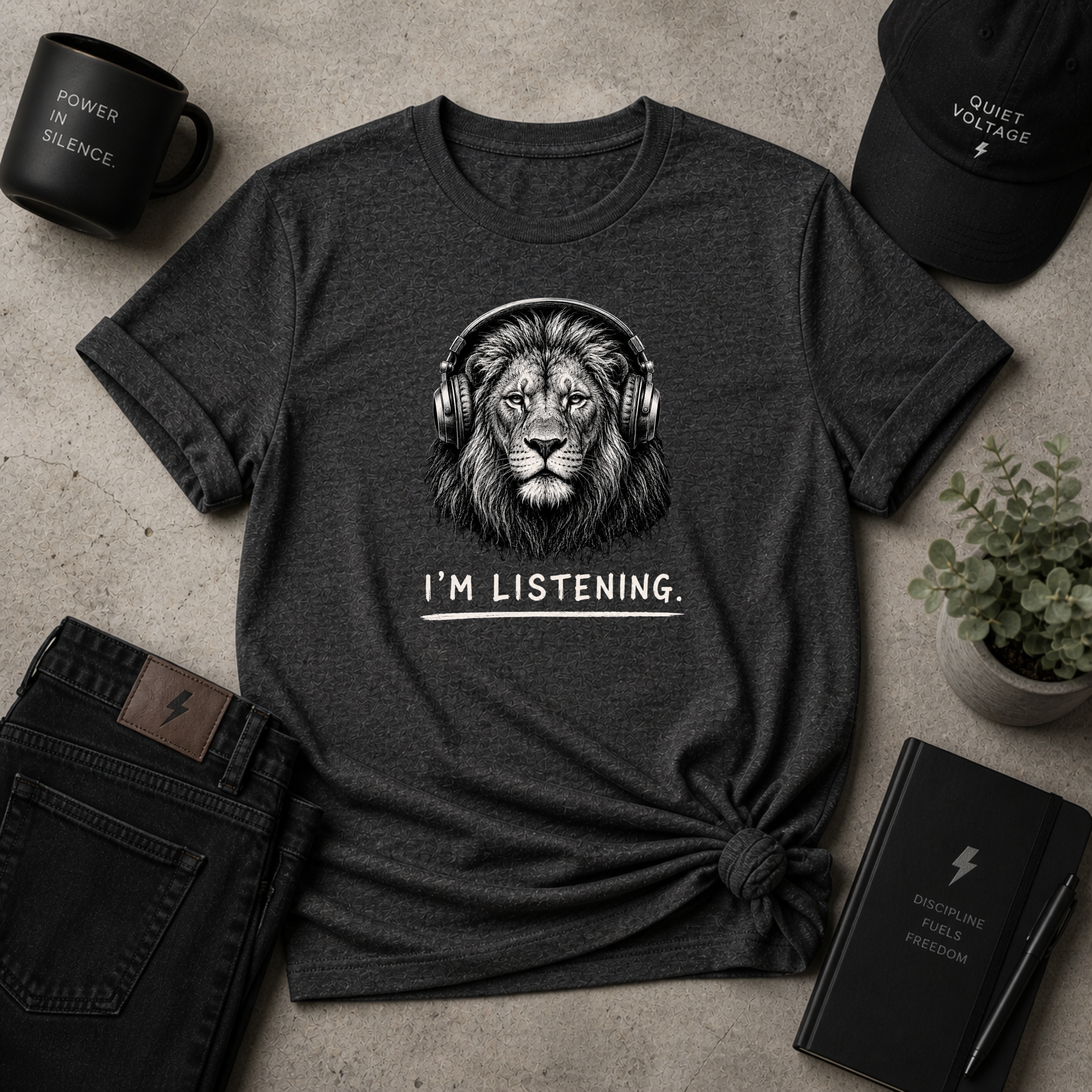 Listening Lion Tee