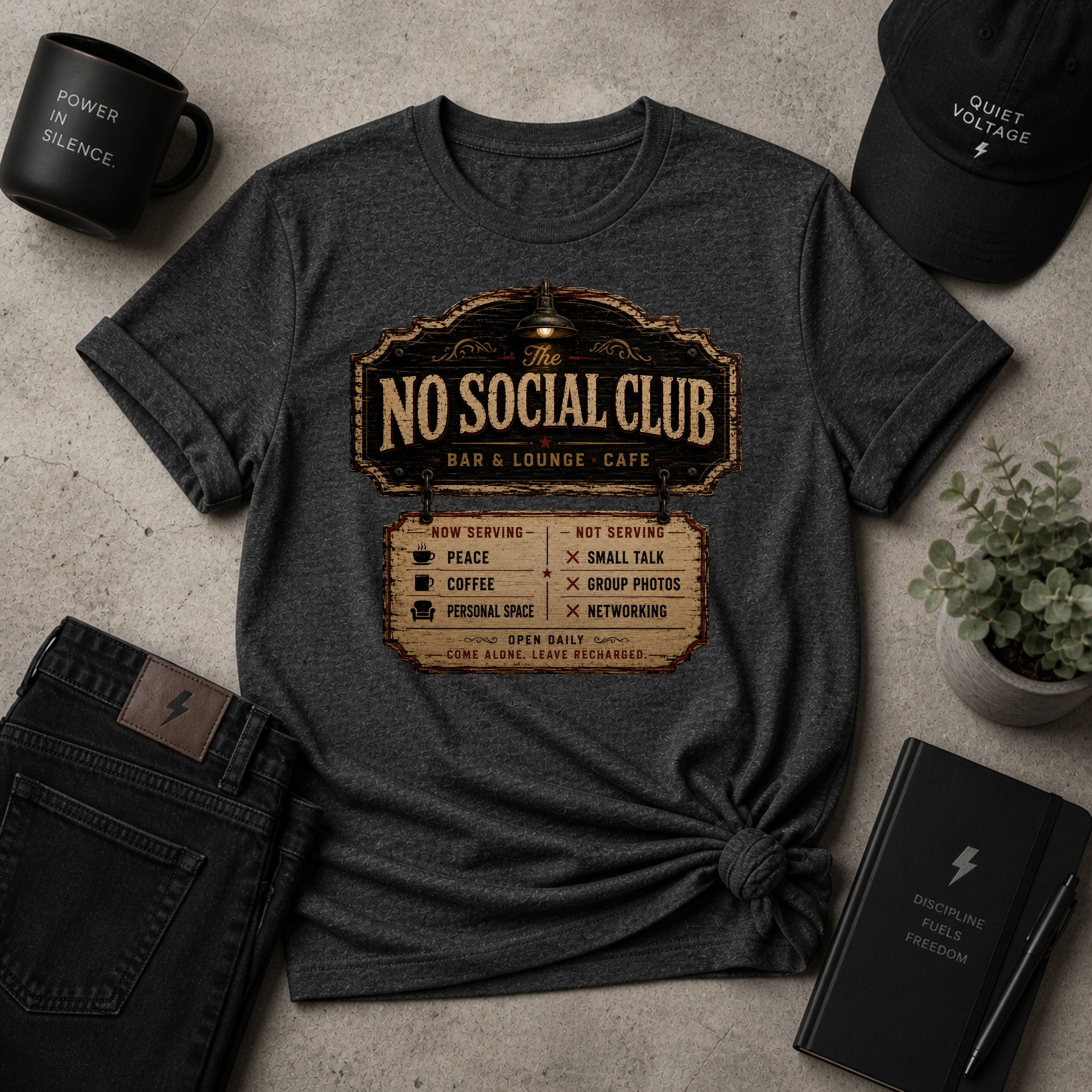 No Social Club Tee