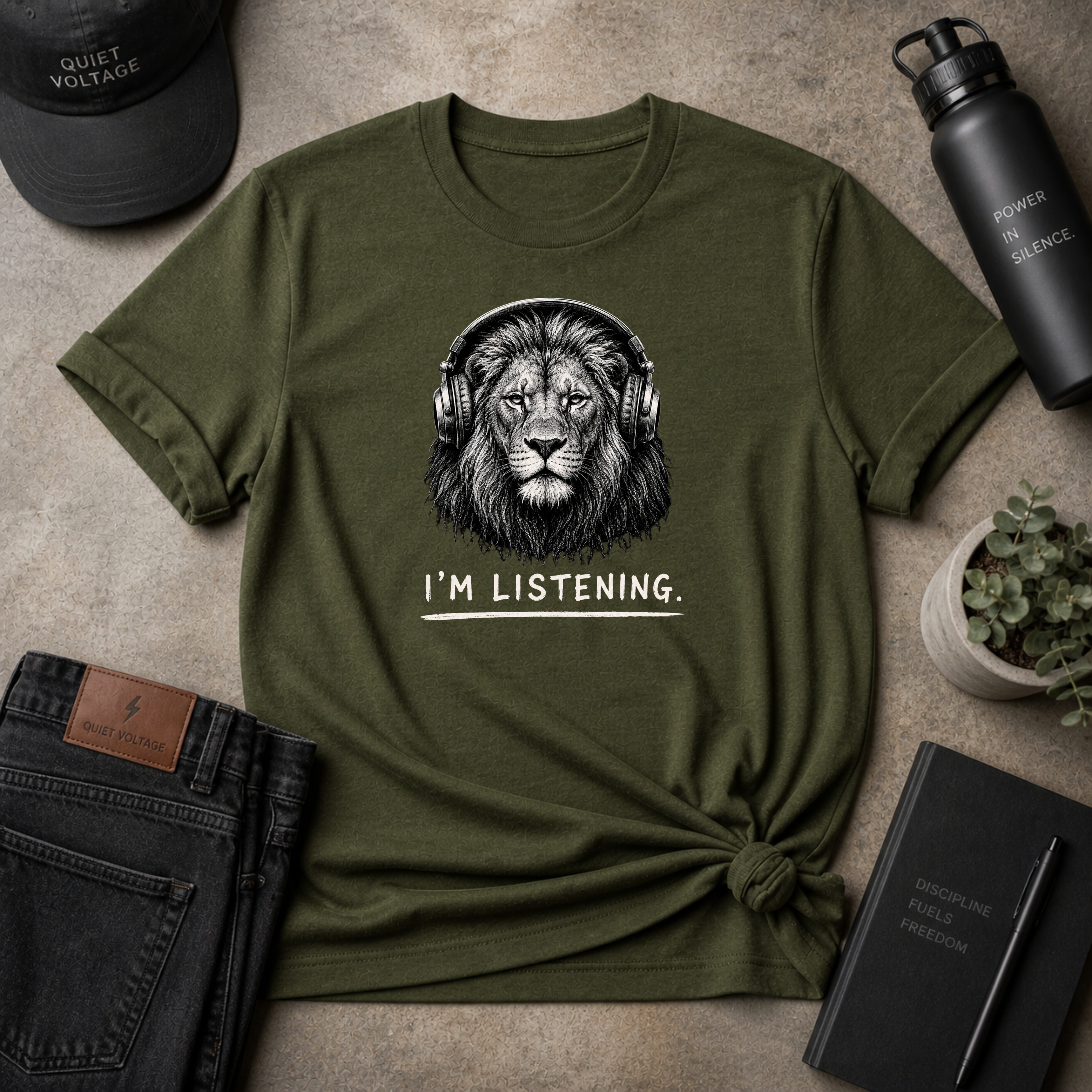 Listening Lion Tee