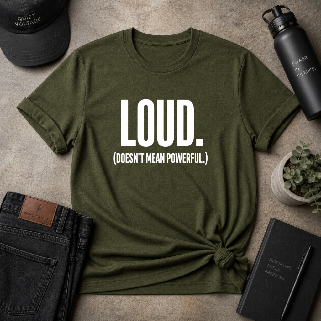 Loud Doesn't Mean Powerful Tee
