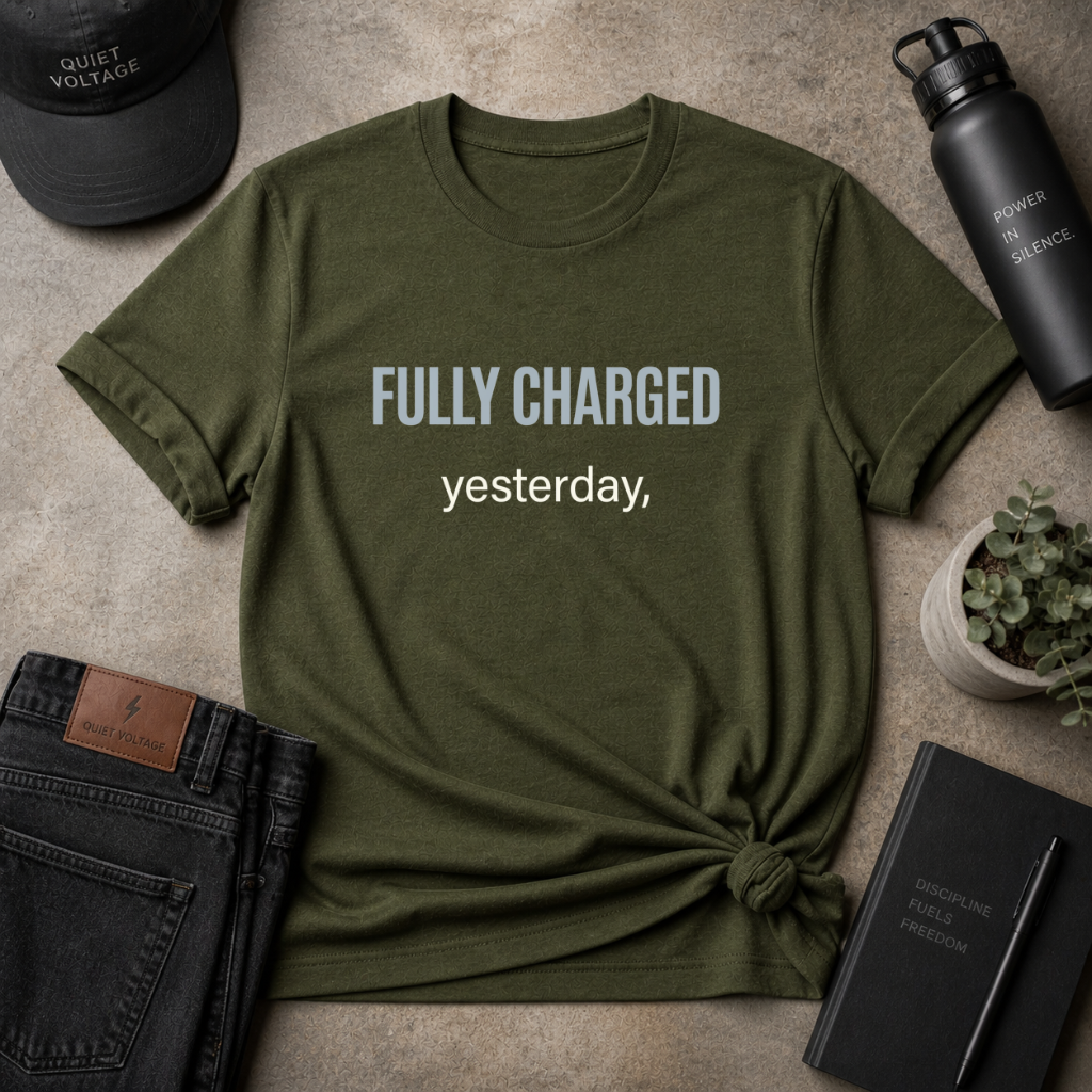 Fully Charged Yesterday Tee