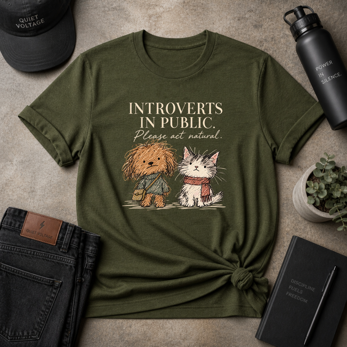 Introverts In Public Tee